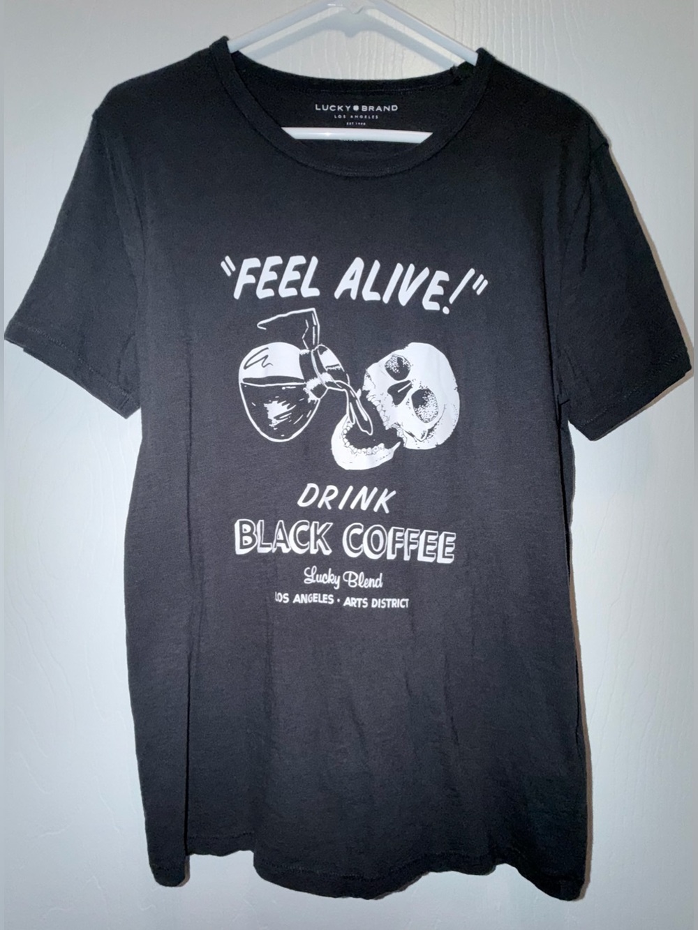 “Feel Alive” Black Coffee T-Shirt from Lucky Brand